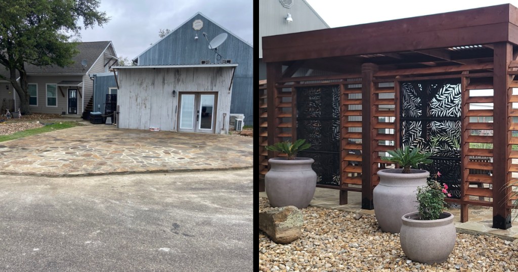 Before and After Patio Makeover