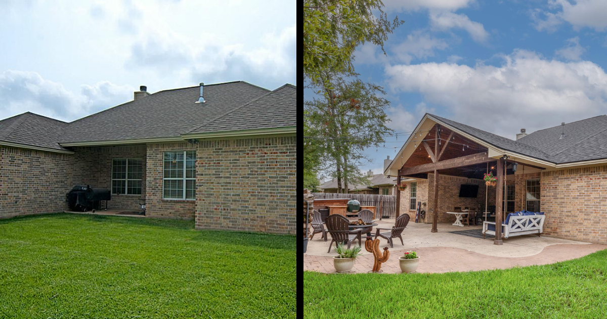 Before and After Patio Makeover