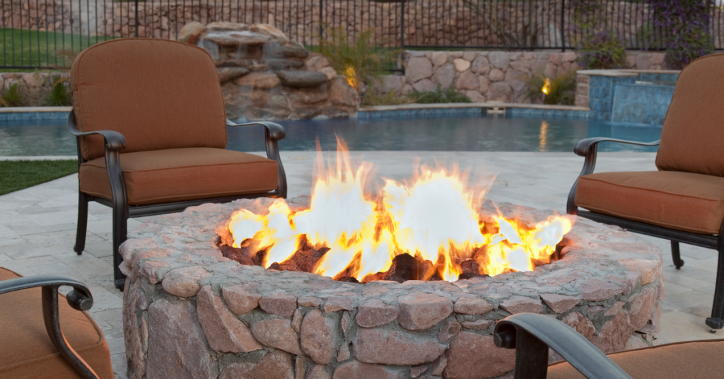 backyard fire feature