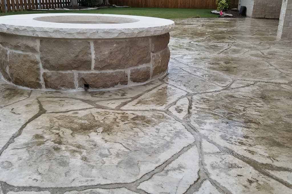 Professional decorative conrete design and installation | h3 outdoor design & construction