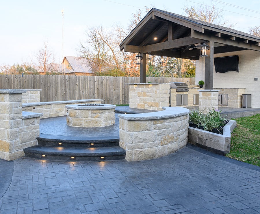 5 common stamped concrete patterns for patio design h3 outdoors | h3 outdoor design & construction 5 Common Stamped Concrete Patterns for Patio Design H3 Outdoors