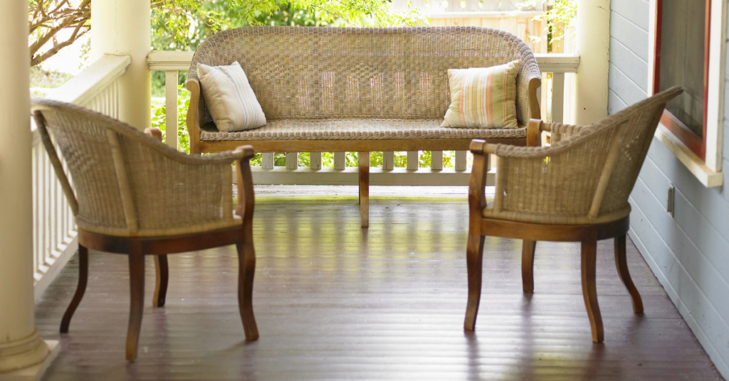 Porch with a Seating Area