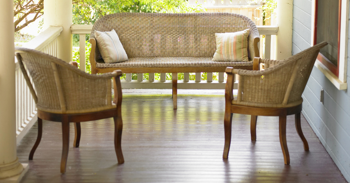 Porch with a Seating Area