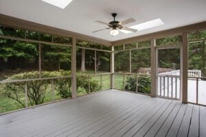 enclosed porch
